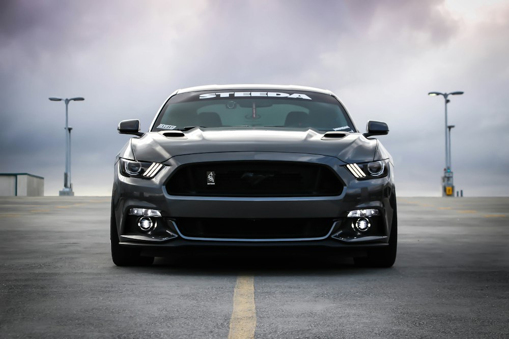 Grey Ford Mustang GT
