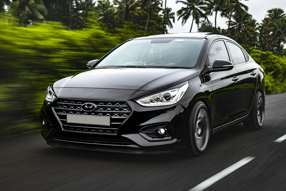 Black Hyundai sedan